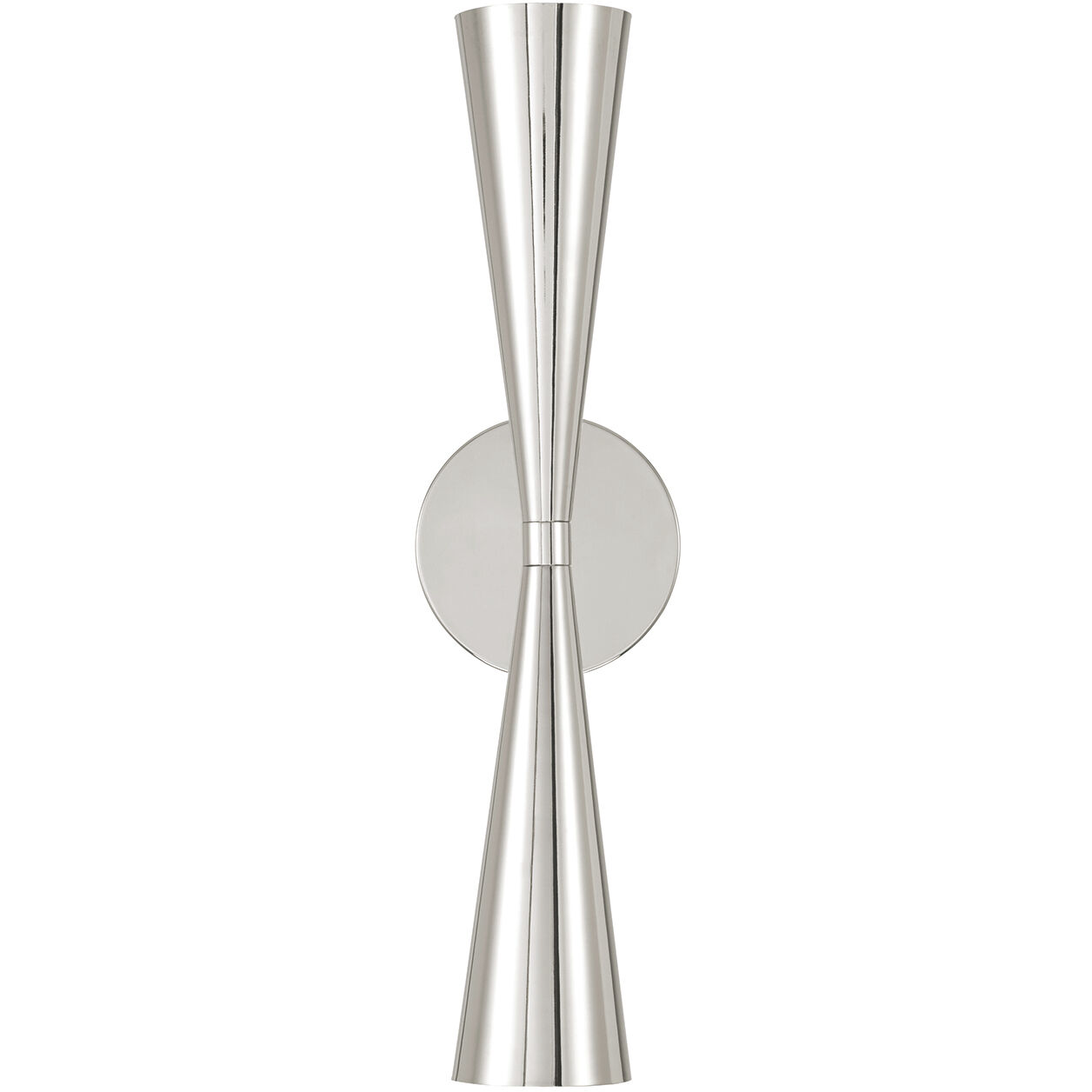 Levi 2 Light 5 inch Polished Nickel Sconce Wall Light