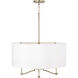 Ingrid 4 Light 24 inch Matte Brass Pendant Ceiling Light