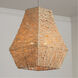Finley 4 Light 19 inch Natural Jute and Grey Pendant Ceiling Light