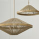 Maya 1 Light 19 inch Matte Brass Semi-Flush Ceiling Light, Convertible Dual Mount