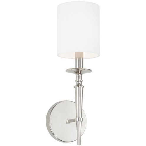 Abbie 1 Light 5 inch Polished Nickel Sconce Wall Light