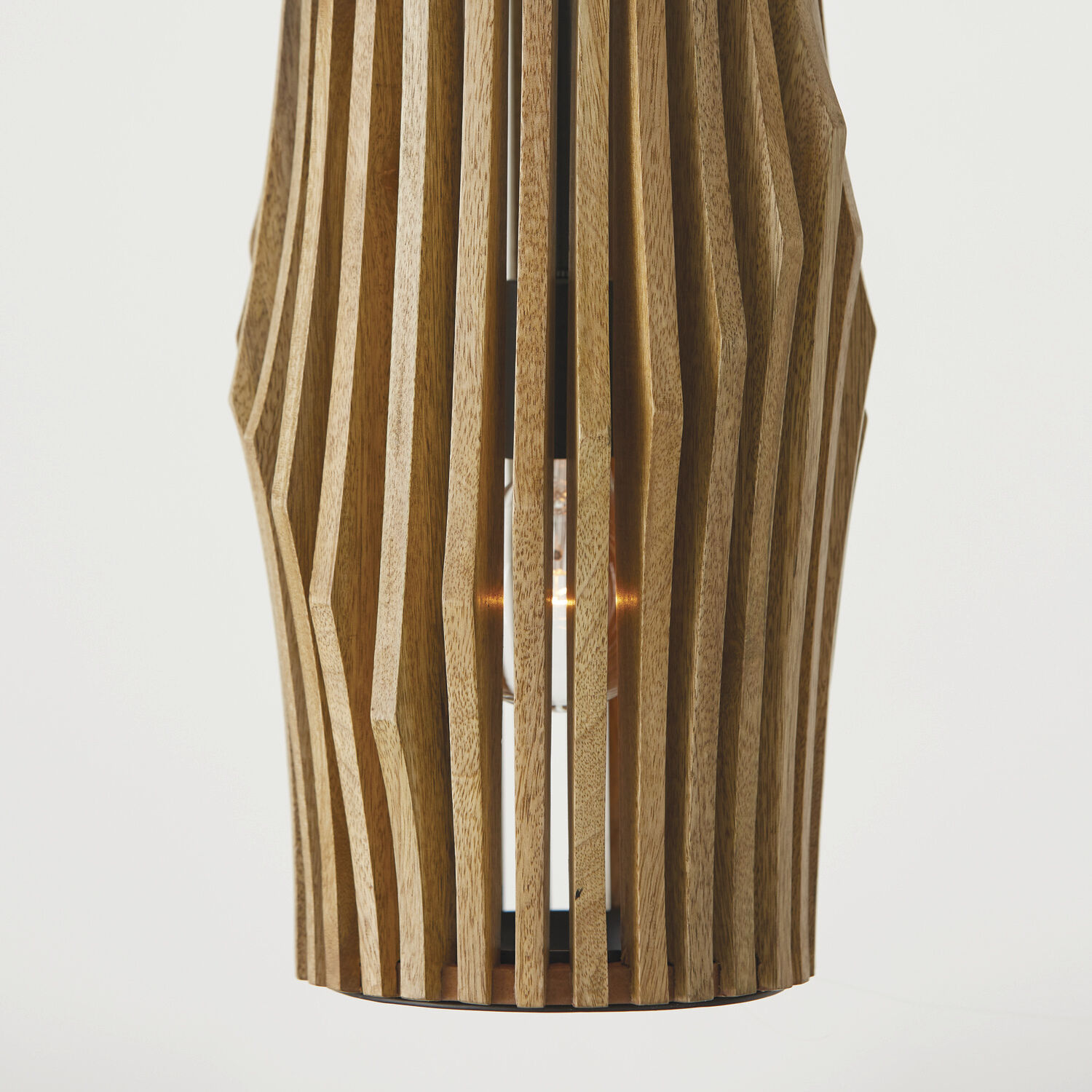 Archer 1 Light 8.75 inch Light Wood and Matte Black Pendant Ceiling Light