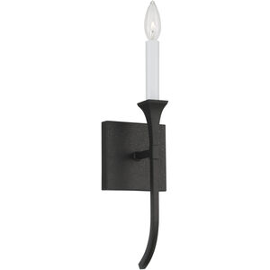 Decklan 1 Light 5 inch Black Iron ADA Sconce Wall Light
