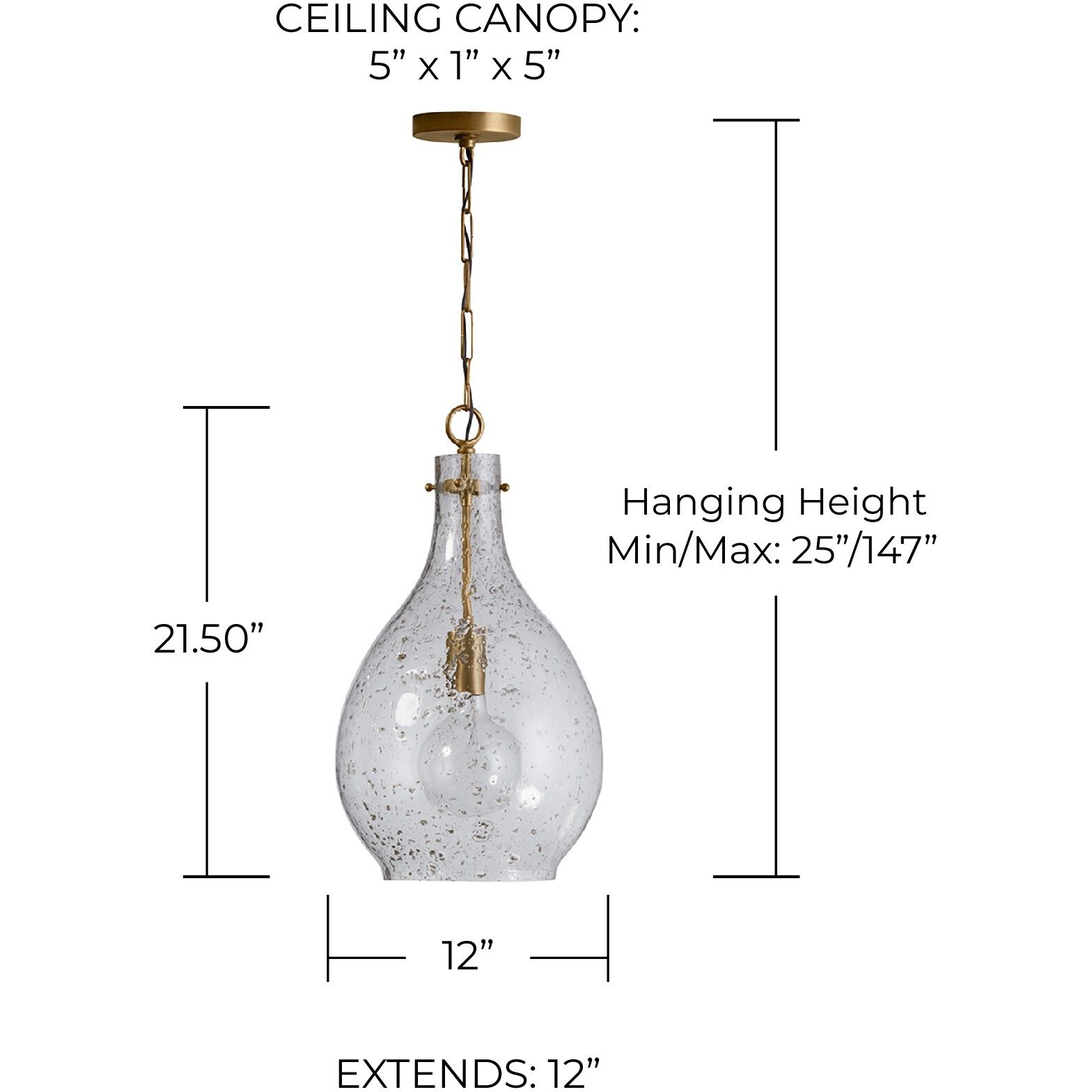 Rabun 1 Light 12 inch Patinaed Brass Pendant Ceiling Light
