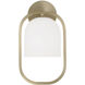 Zeek Sconce Wall Light in Matte Brass