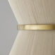Cecilia 8 Light 24 inch Bleached Natural Rope and Patinaed Brass Pendant Ceiling Light 