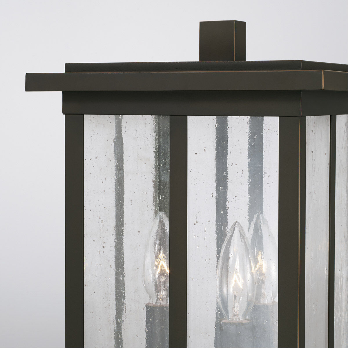 Barrett 3 Light 19 inch Oiled Bronze Outdoor Post Lantern