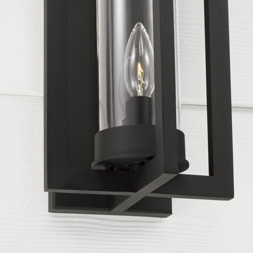 Kent 1 Light 15 inch Black Outdoor Wall Lantern