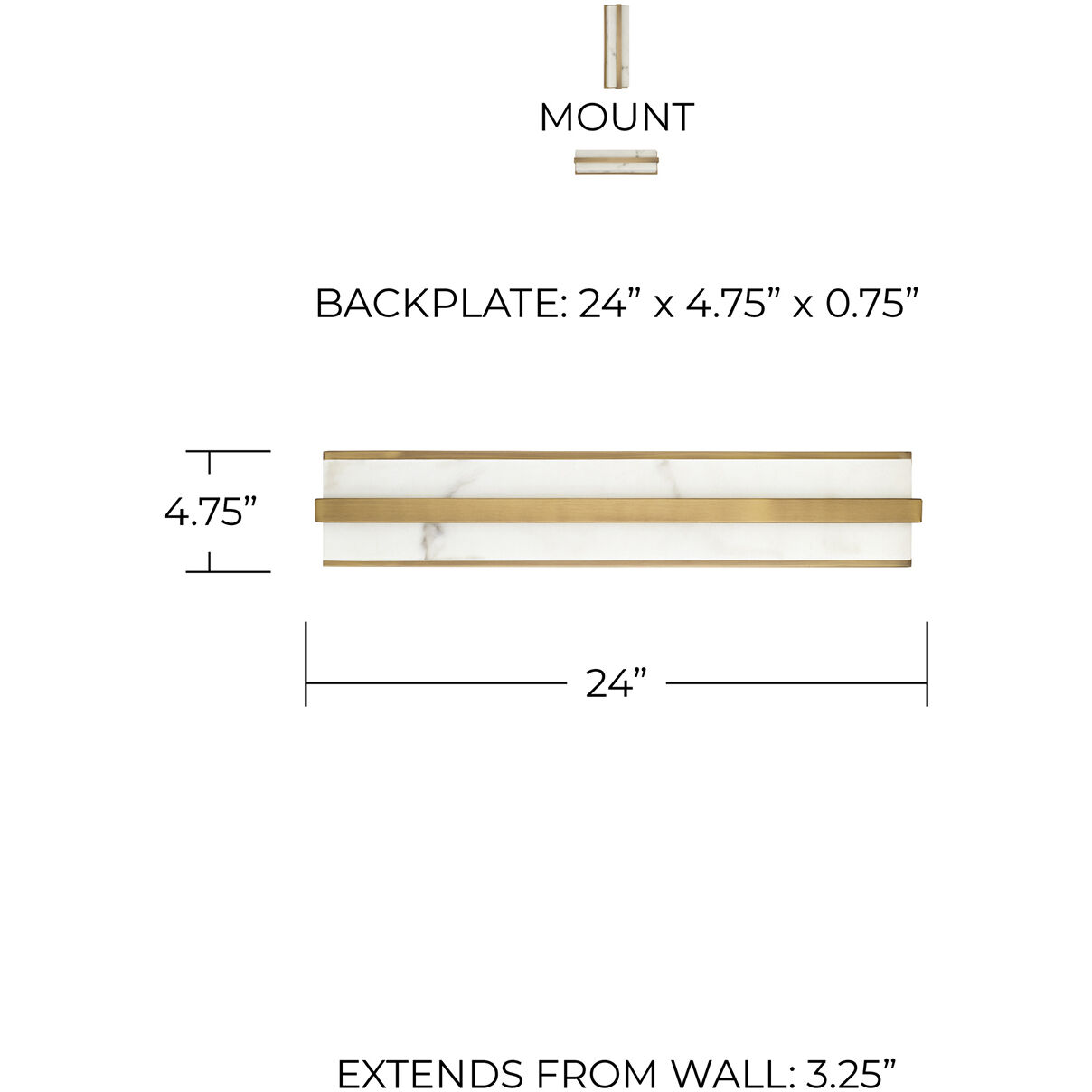 Noah LED 4.75 inch Aged Brass Vanity Light Wall Light