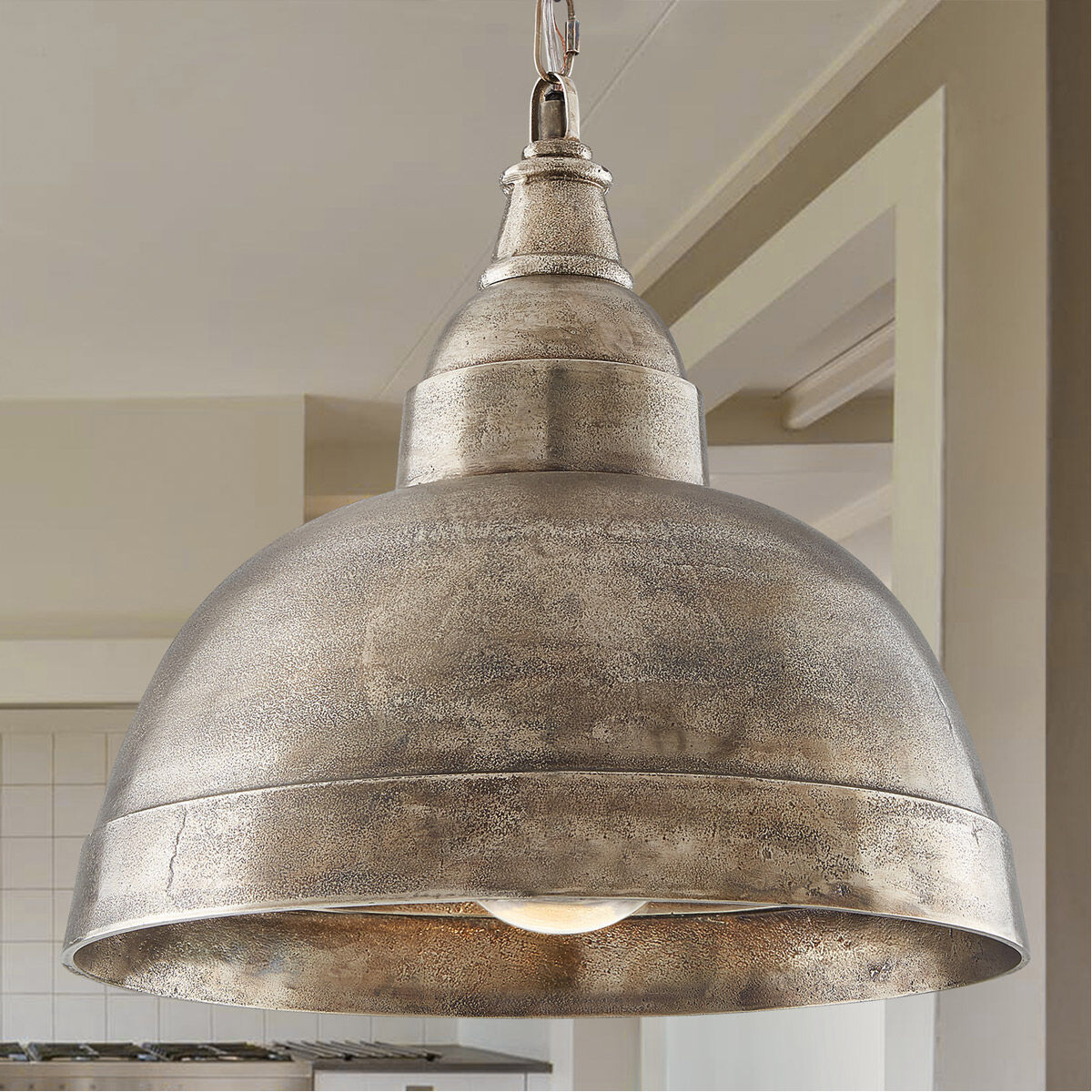 Oxidized nickel hot sale pendant light
