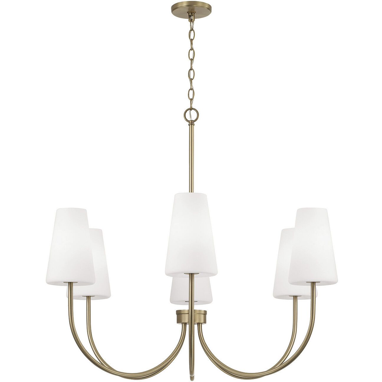 Averitt 6 Light 37.25 inch Aged Brass Chandelier Ceiling Light