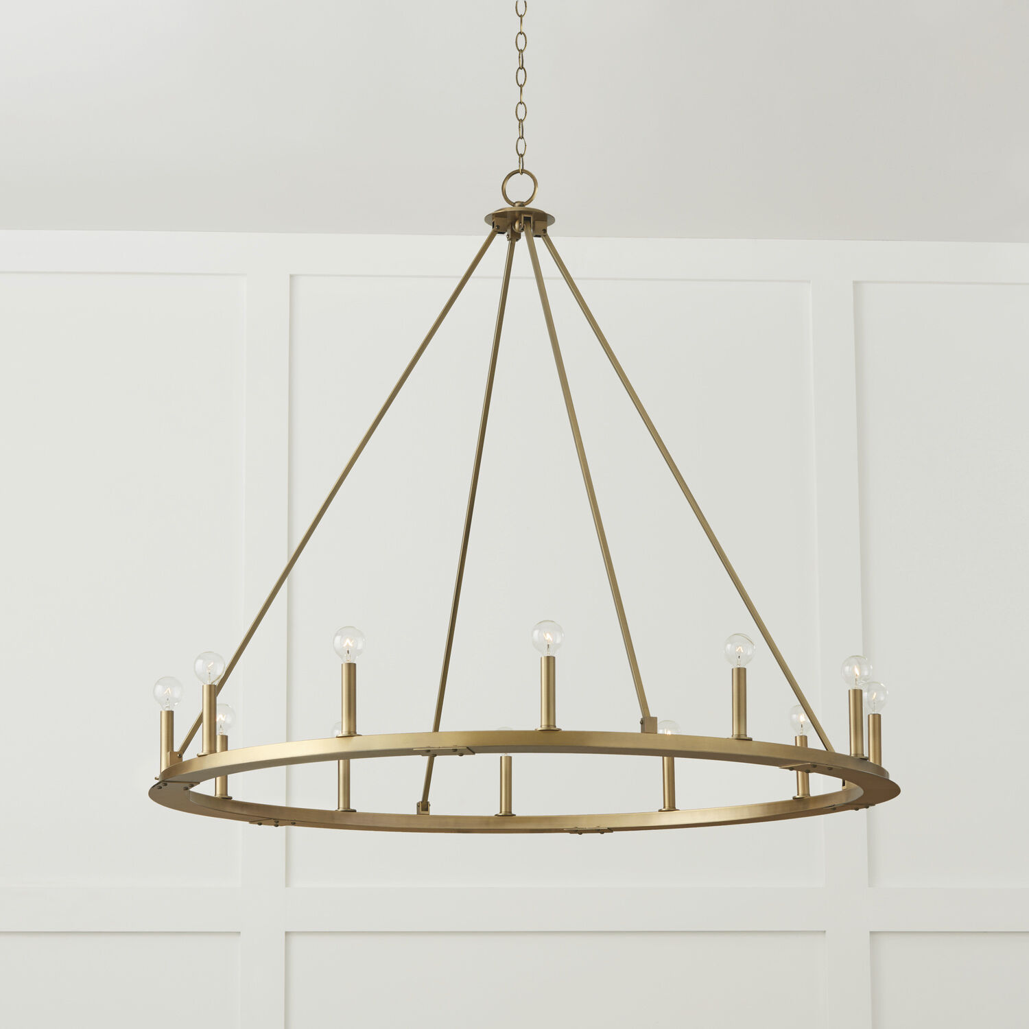Pearson 12 Light 48.25 inch Aged Brass Chandelier Ceiling Light