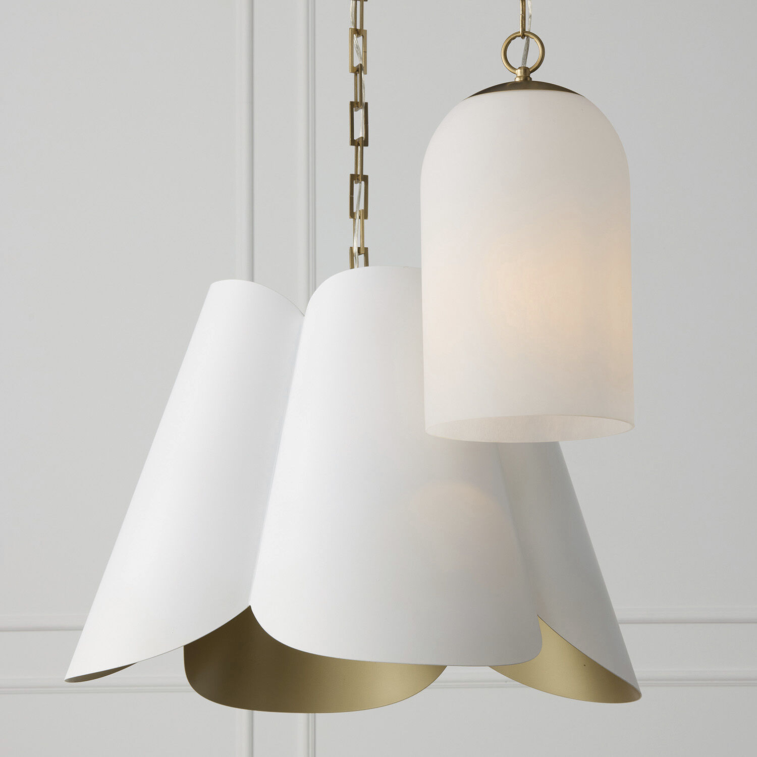Cleo 1 Light 9 inch Matte Brass Pendant Ceiling Light
