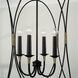 Amara 4 Light 19 inch Matte Black with Brass Foyer Ceiling Light