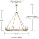 Pearson 12 Light 48.25 inch Aged Brass Chandelier Ceiling Light