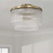 Vaughn 3 Light 16 inch Aged Brass Pendant Ceiling Light