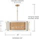 Lola 6 Light 30 inch Flat White and Matte Brass Chandelier Ceiling Light