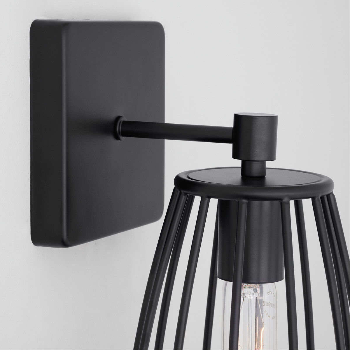 Corey 1 Light 6 inch Matte Black Sconce Wall Light