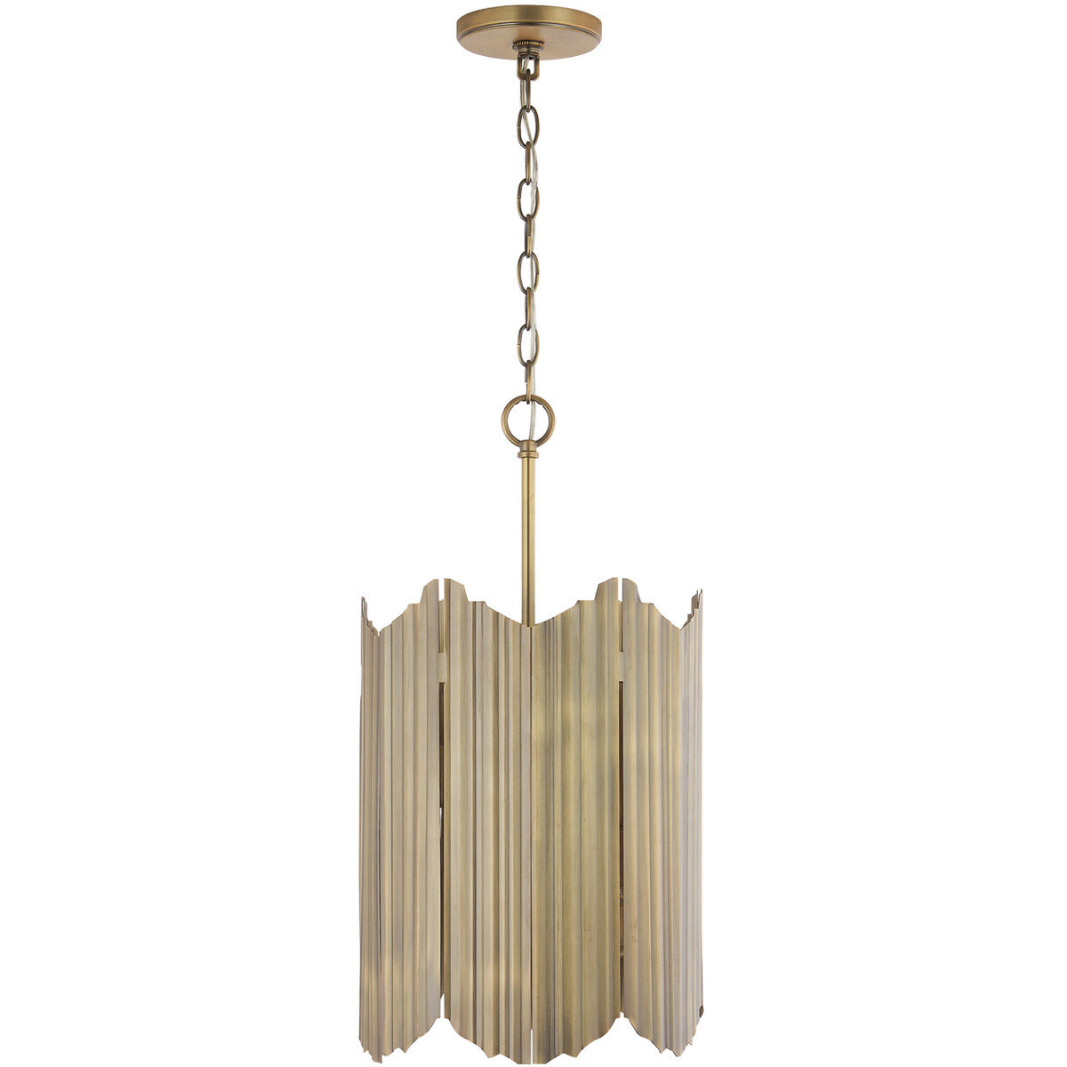 Xavier 6 Light 12 inch Aged Brass Pendant Ceiling Light