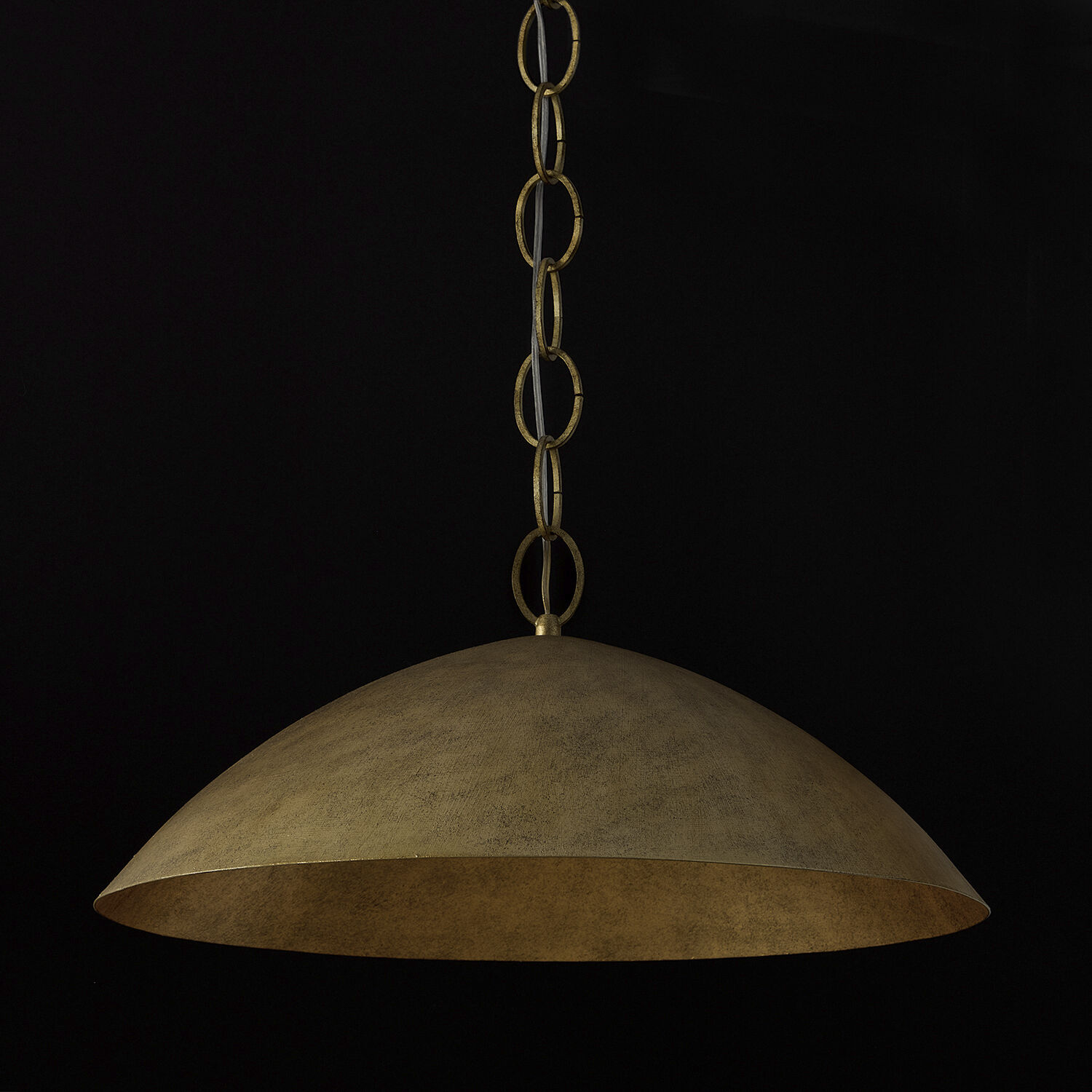 Francesca LED 24 inch Feathered Gold Pendant Ceiling Light