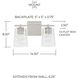 Burke 2 Light 15 inch Brushed Nickel Vanity Light Wall Light