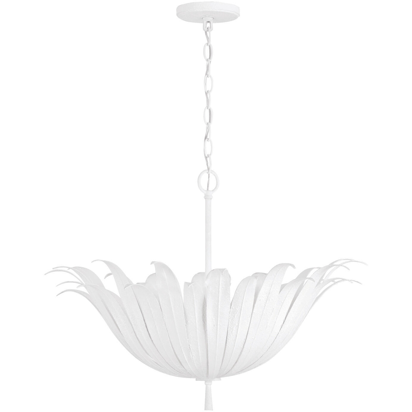 Eden 4 Light 24 inch Textured White Pendant Ceiling Light