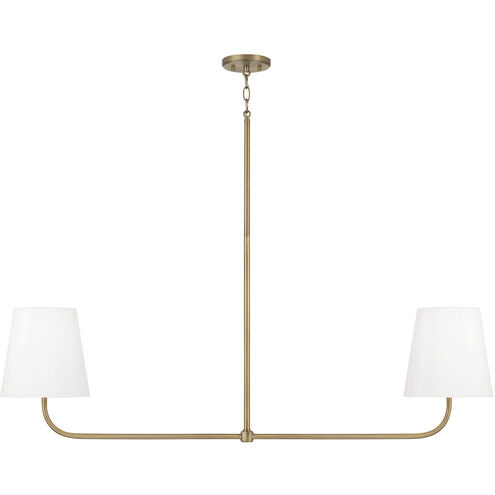 Brody 2 Light 50 inch Aged Brass Island Light Ceiling Light