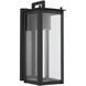 Hunt LED 15 inch Black Outdoor Wall Lantern