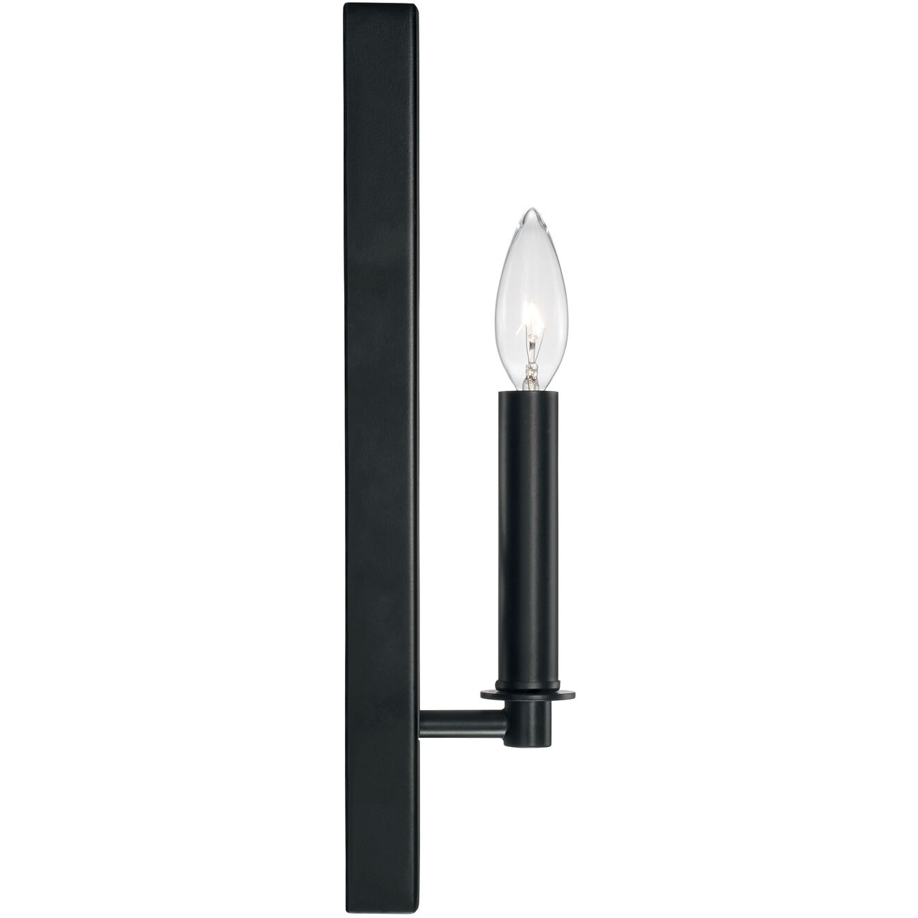 Avery 1 Light 6.25 inch Matte Black ADA Sconce Wall Light