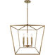 Thea 6 Light 42 inch Aged Brass Island Ceiling Light