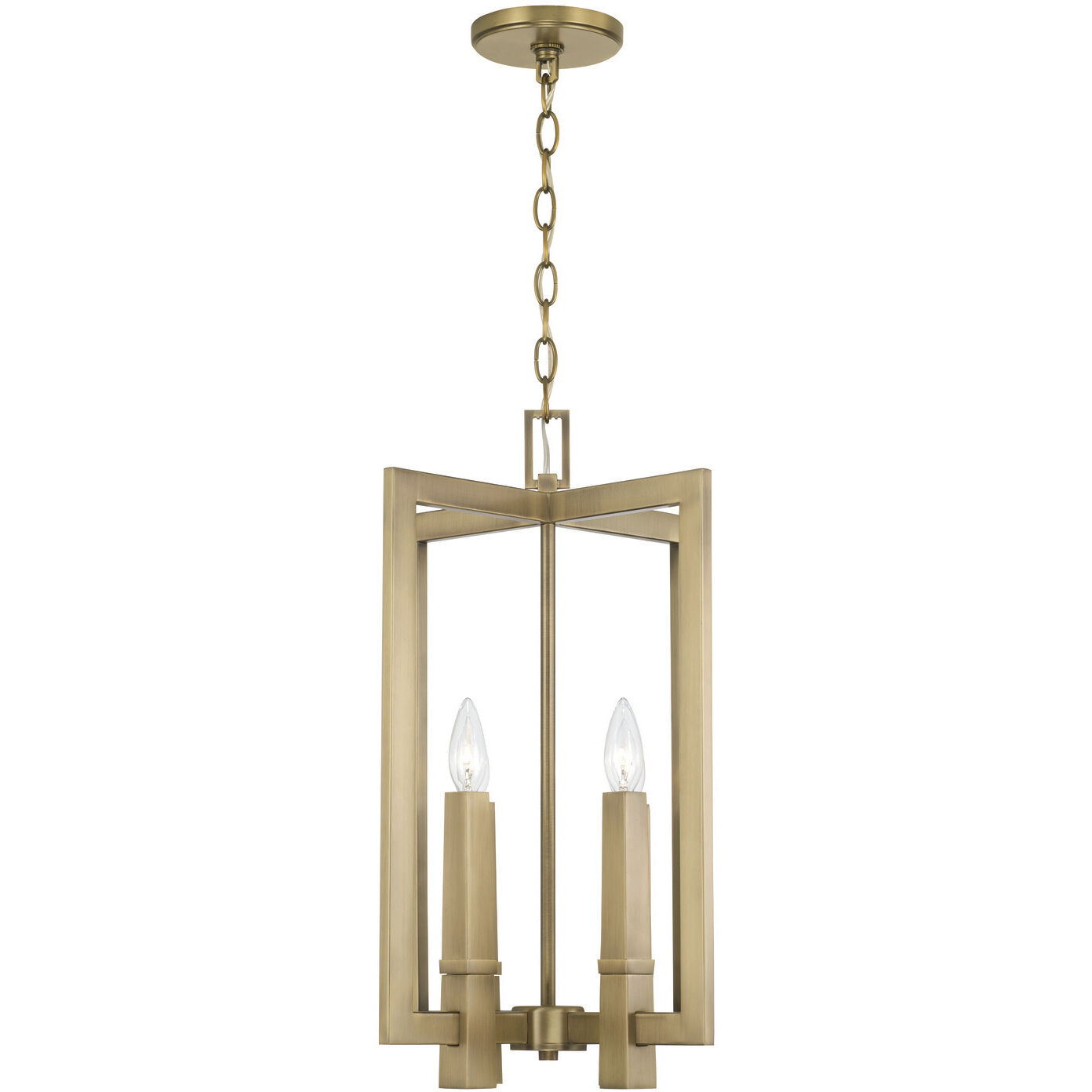 Blake 4 Light 14 inch Aged Brass Foyer Ceiling Light
