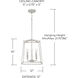 Thea 4 Light 12 inch Mystic Sand Foyer Ceiling Light