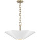 Maeve 4 Light 23.25 inch Matte Brass and White Pendant Ceiling Light