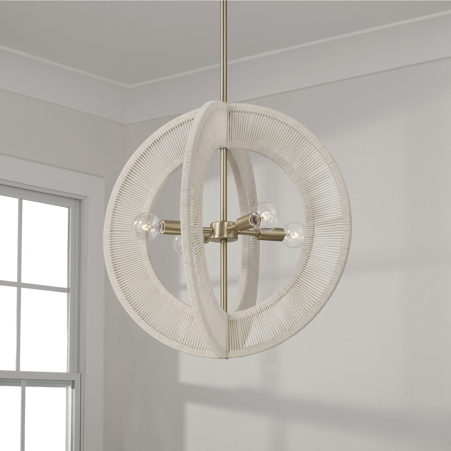Delaney 4 Light 18 inch Matte Brass Pendant Ceiling Light