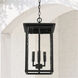 Barrett 4 Light 12 inch Black Outdoor Hanging Lantern