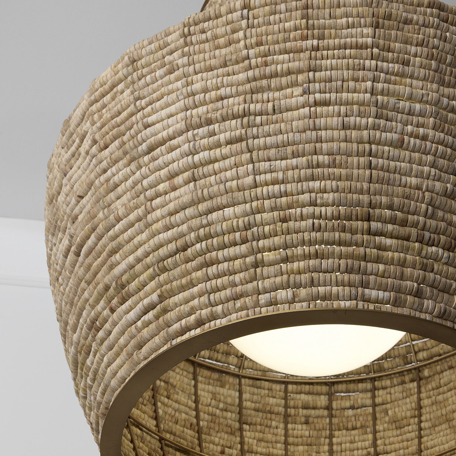 Morada 1 Light 23.5 inch Light Fawn and Matte Brass Pendant Ceiling Light