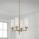 Alyssa 4 Light 16.25 inch Aged Brass Pendant Ceiling Light