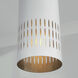 Dash 1 Light 9.25 inch Aged Brass and White Pendant Ceiling Light