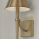 Holden 1 Light 8 inch Aged Brass Sconce Wall Light