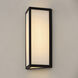 Irvin LED 15.25 inch Black Outdoor Wall Lantern