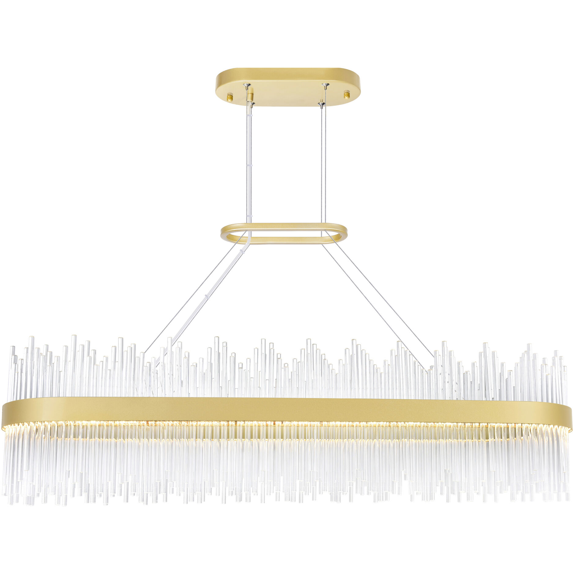 Genevieve LED 47 inch Medallion Gold Pool Table Light Ceiling Light