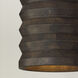 Dunn 1 Light 14 inch Espresso Stain and Black Pendant Ceiling Light