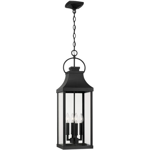 Capital Lighting Bradford 4 Light 9 inch Black Outdoor Hanging Lantern 946442BK - Open Box