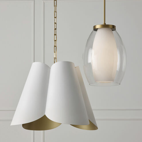 Joss 1 Light 13 inch Aged Brass Pendant Ceiling Light