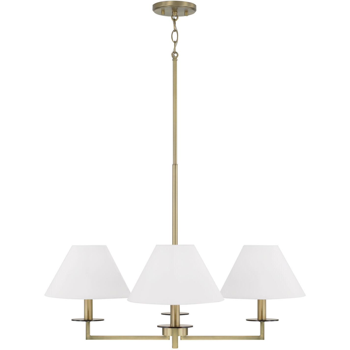 Gilda 4 Light 29.75 inch Aged Brass Chandelier Ceiling Light
