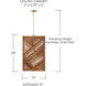 Soleil 1 Light 17 inch Matte Brass Foyer Ceiling Light