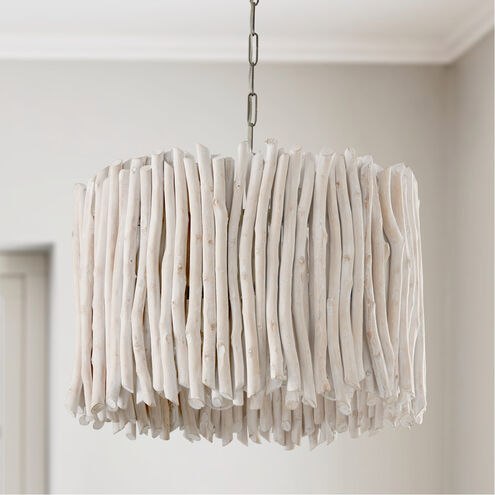 Cara 4 Light 25 inch Brushed Pewter Pendant Ceiling Light