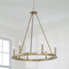 Pearson 6 Light 26 inch Aged Brass Chandelier Ceiling Light