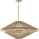 Maya 4 Light 31 inch Matte Brass Pendant Ceiling Light