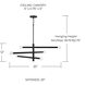 Zane 6 Light 33 inch Matte Black Chandelier Ceiling Light